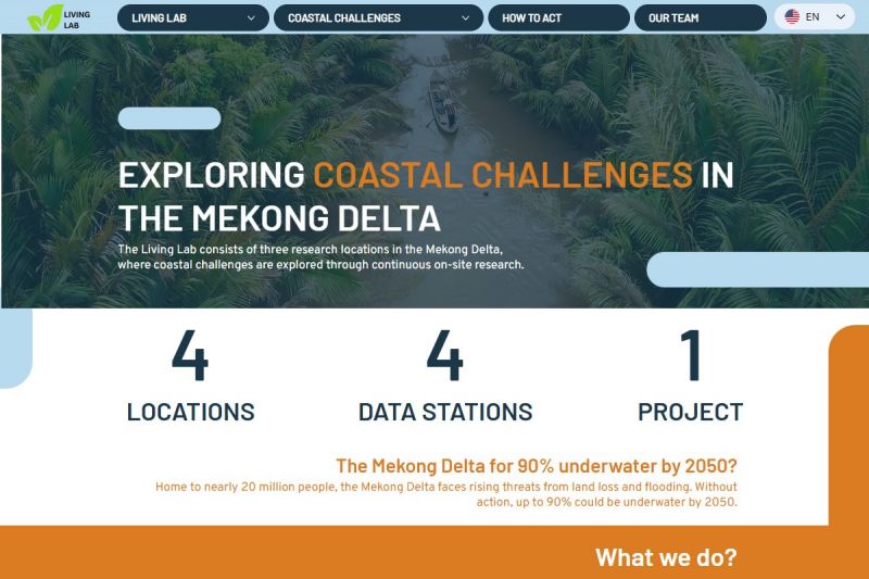 Mekong Delta Living Lab - Phòng thí nghiệm ngoài trời về bảo vệ bờ biển và giải pháp dựa vào tự nhiên